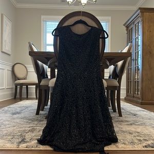 Tahari Black Dress - little below knee length